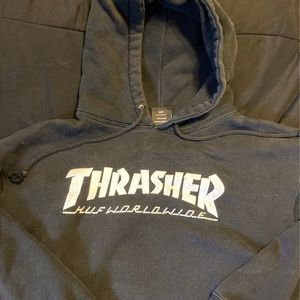Thrasher x huf collaboration hoodie
